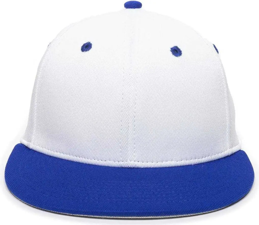 OC Sports TGS1930X Proflex Bamboo Charcoal Flat Visor Cap - Wh Royal
