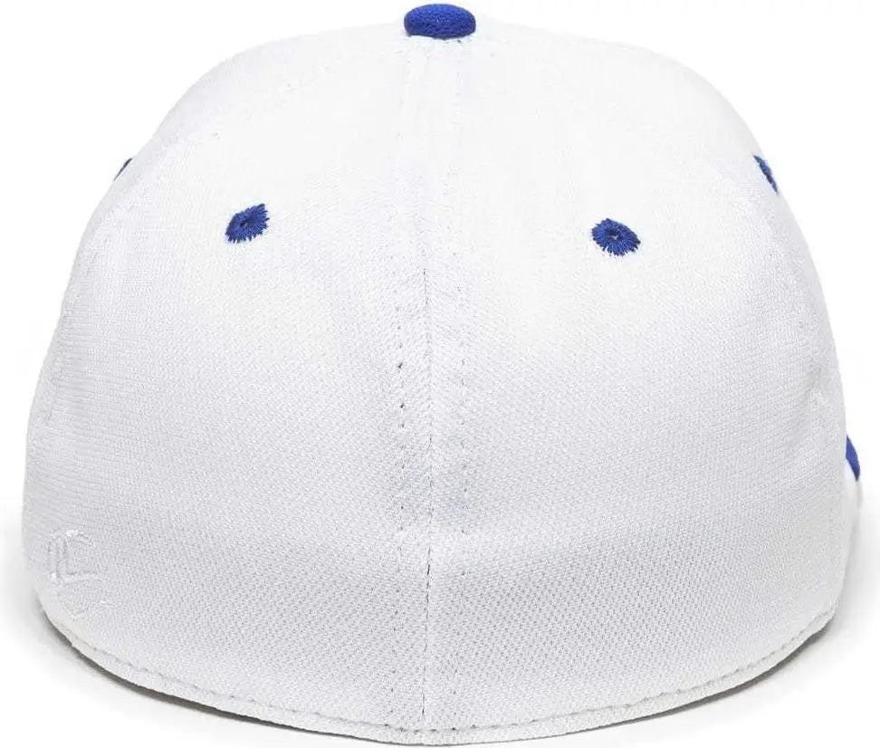 OC Sports TGS1930X Proflex Bamboo Charcoal Flat Visor Cap - Wh Royal