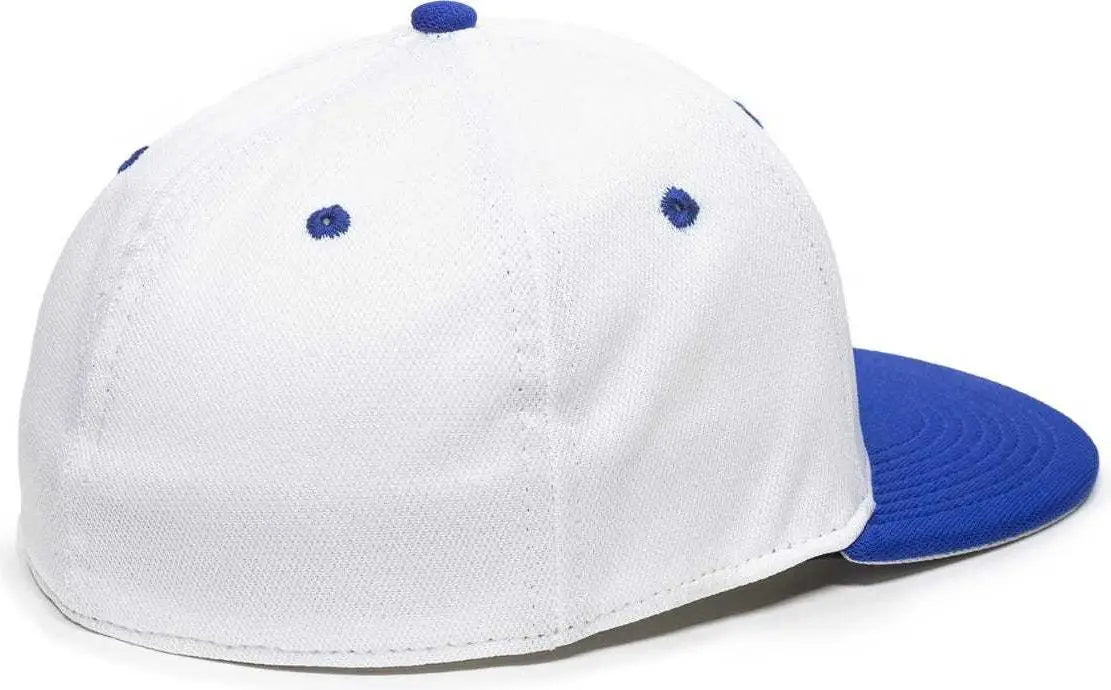 OC Sports TGS1930X Proflex Bamboo Charcoal Flat Visor Cap - Wh Royal