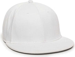 OC Sports TGS1930X Proflex Bamboo Charcoal Flat Visor Cap - White - White / 6 3/8’’ - 6 3/4’’