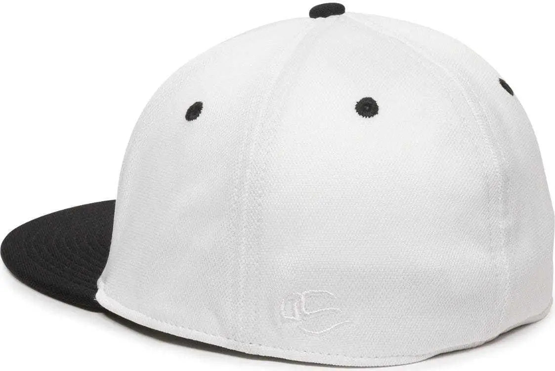 OC Sports TGS1930X Proflex Bamboo Charcoal Flat Visor Cap - White Bk