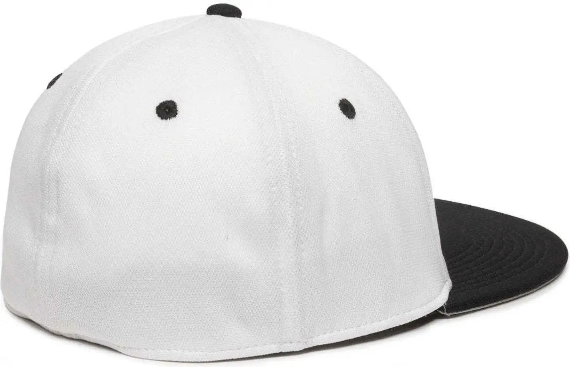 OC Sports TGS1930X Proflex Bamboo Charcoal Flat Visor Cap - White Bk