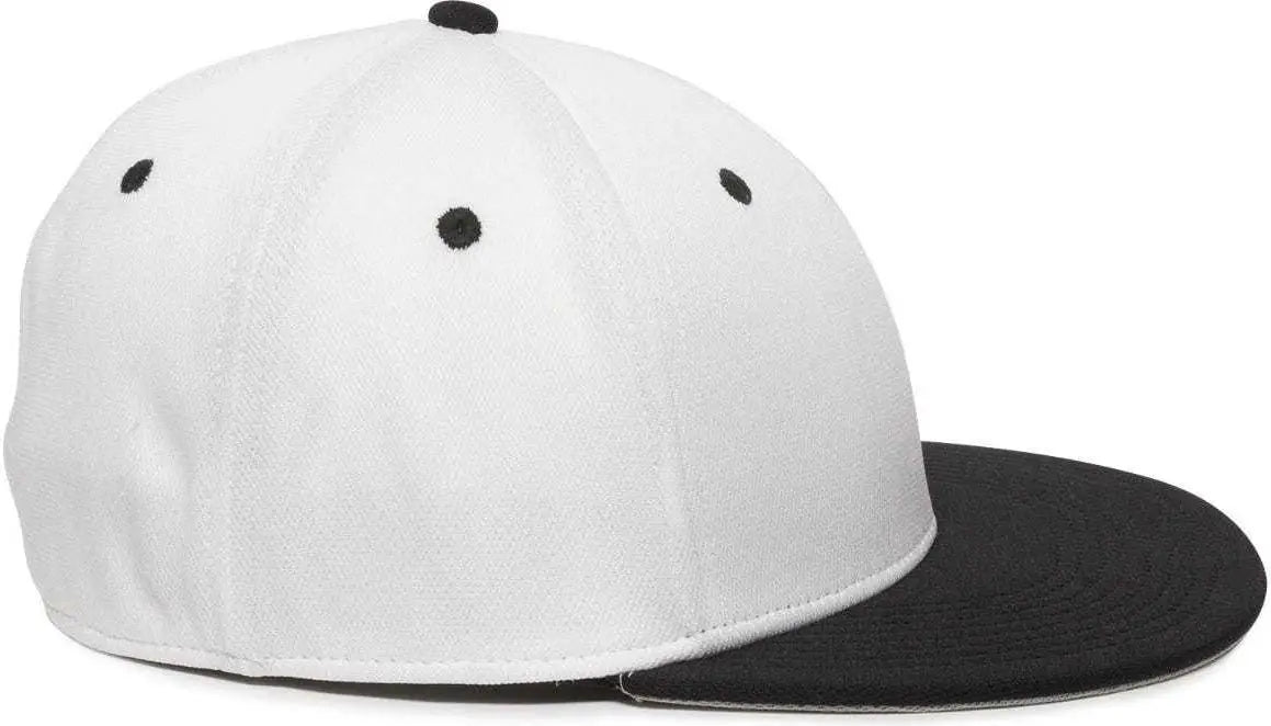 OC Sports TGS1930X Proflex Bamboo Charcoal Flat Visor Cap - White Bk