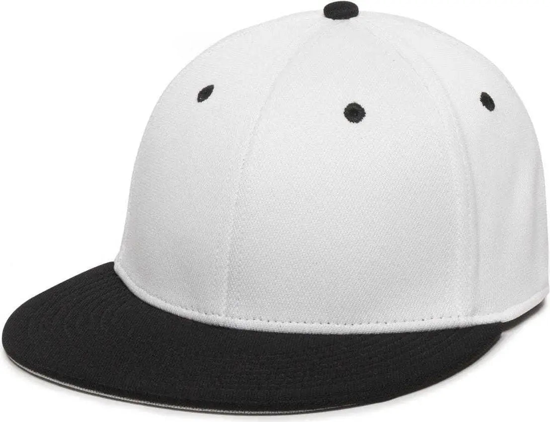 OC Sports TGS1930X Proflex Bamboo Charcoal Flat Visor Cap - White Bk