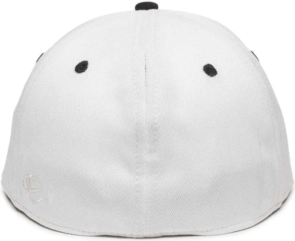 OC Sports TGS1930X Proflex Bamboo Charcoal Flat Visor Cap - White Bk
