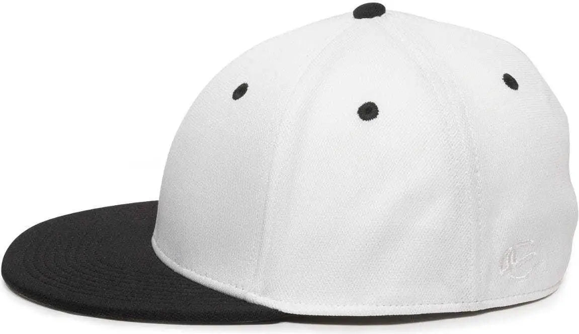 OC Sports TGS1930X Proflex Bamboo Charcoal Flat Visor Cap - White Bk