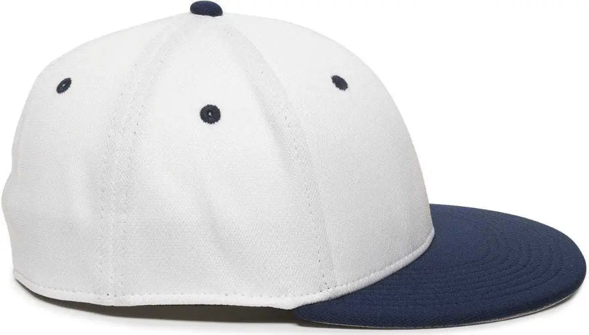 OC Sports TGS1930X Proflex Bamboo Charcoal Flat Visor Cap - White Navy