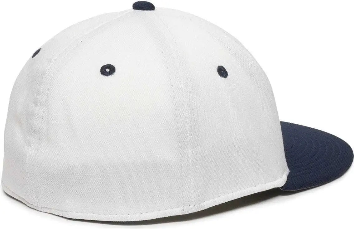 OC Sports TGS1930X Proflex Bamboo Charcoal Flat Visor Cap - White Navy
