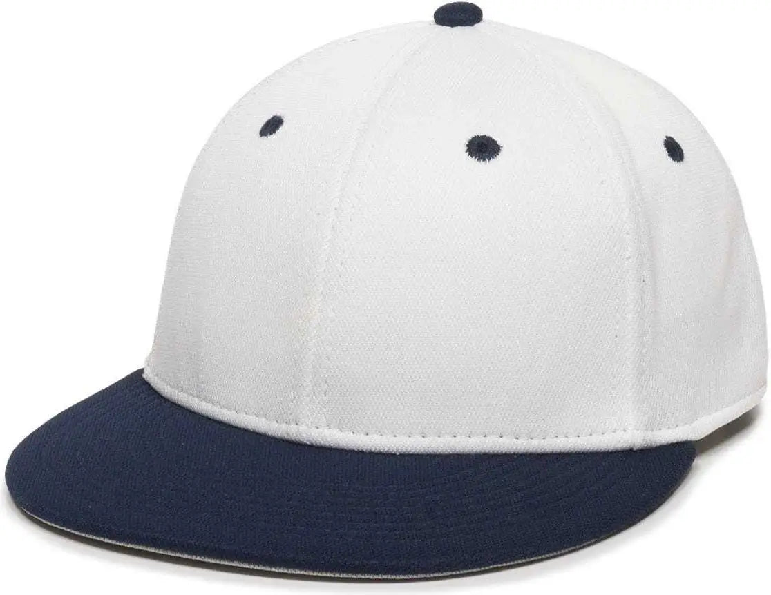 OC Sports TGS1930X Proflex Bamboo Charcoal Flat Visor Cap - White Navy