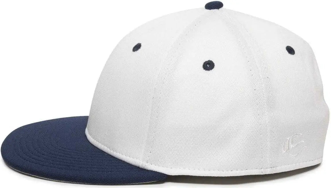 OC Sports TGS1930X Proflex Bamboo Charcoal Flat Visor Cap - White Navy