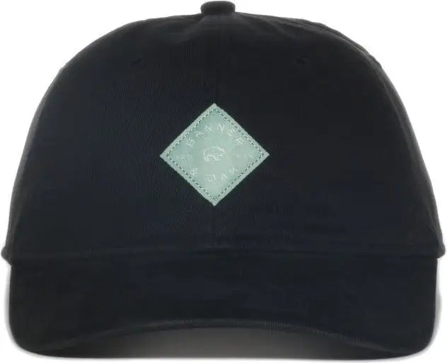 OC Sports TREK Woven Label Scout Patc Cap - Black - Black / 6 7/8’’ - 7 1/2’’