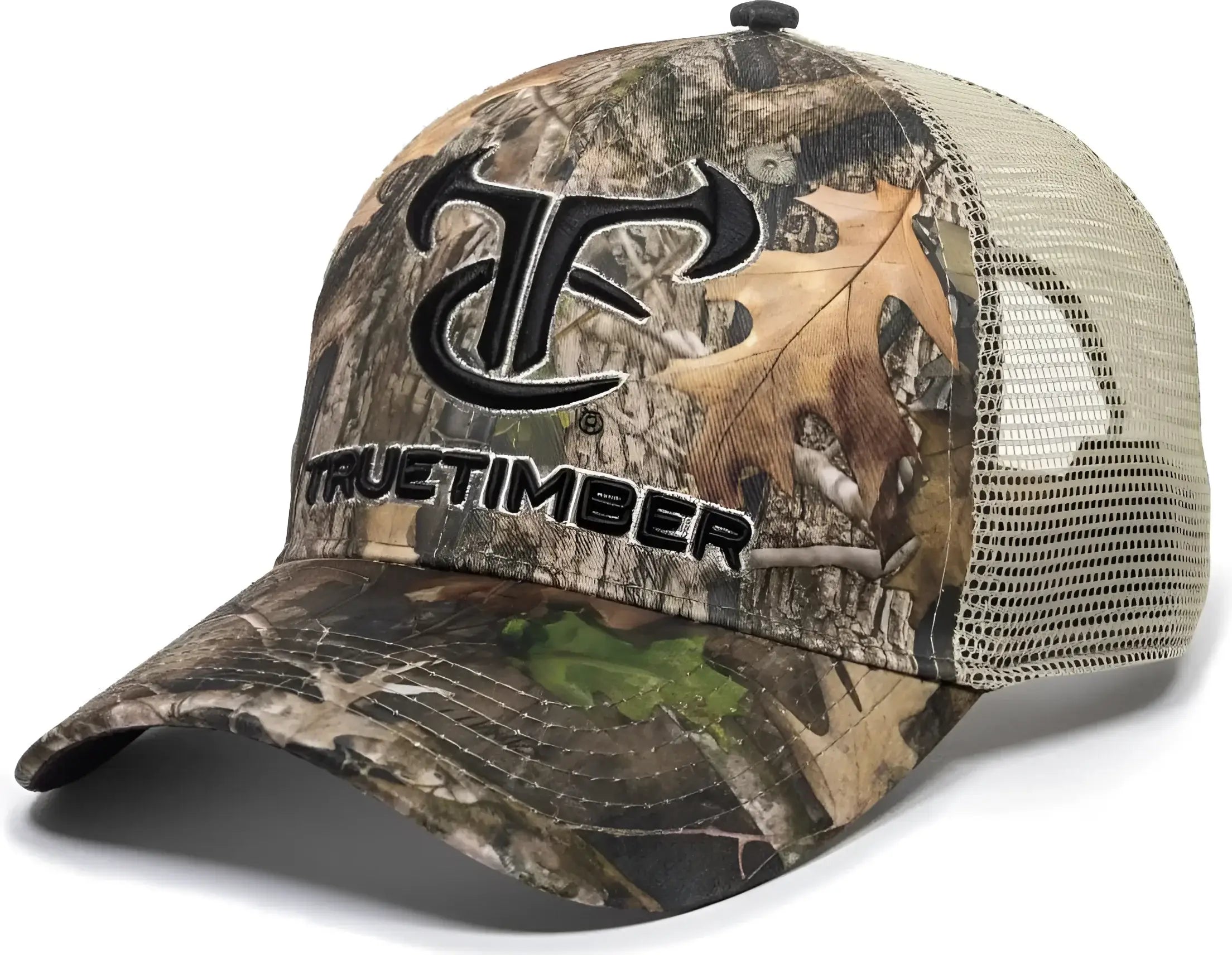 OC Sports TRU01A TrueTimber Mesh Back Cap - TrueTimber Kanati Khaki - TrueTimber Khaki / 6 7/8’’ - 7 1/2’’