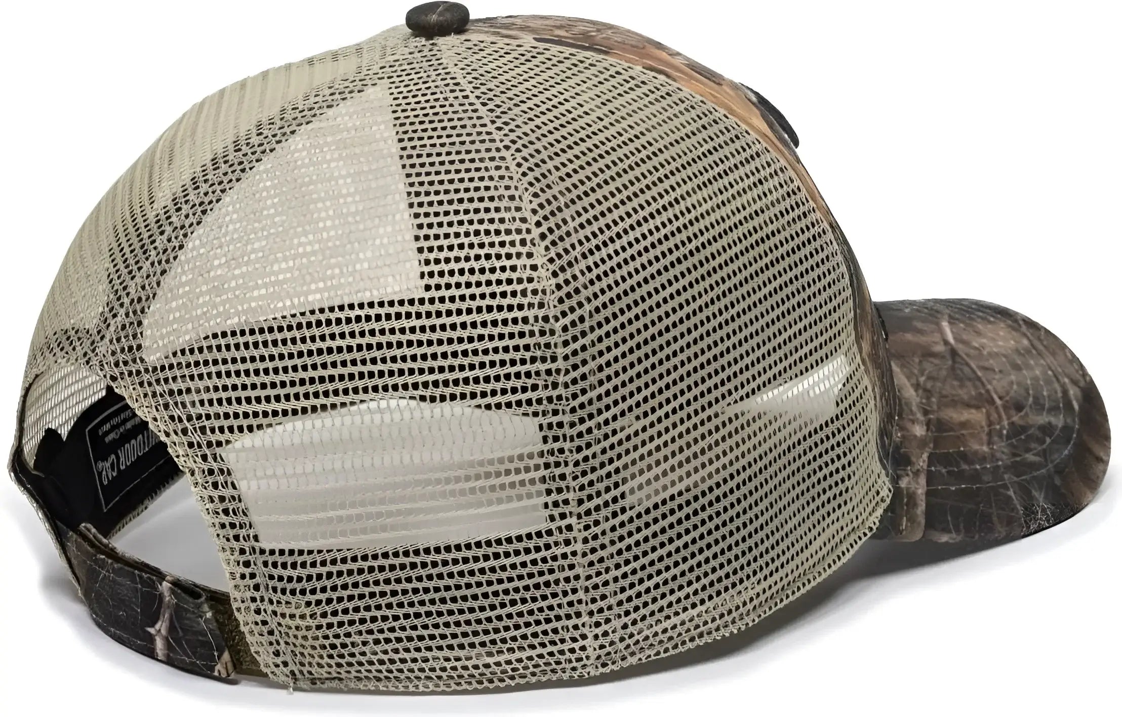 OC Sports TRU01A TrueTimber Mesh Back Cap - TrueTimber Kanati Khaki - TrueTimber Khaki / 6 7/8’’ - 7 1/2’’