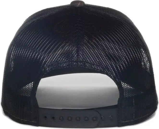 OC Sports TRU04A Canvas Camo Mesh Back Cap - Truetimber Strata Black - Truetimber Black / OSFM