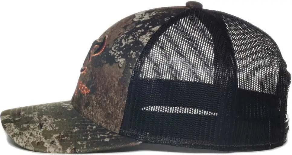 OC Sports TRU04A Canvas Camo Mesh Back Cap - Truetimber Strata Black - Truetimber Black / OSFM