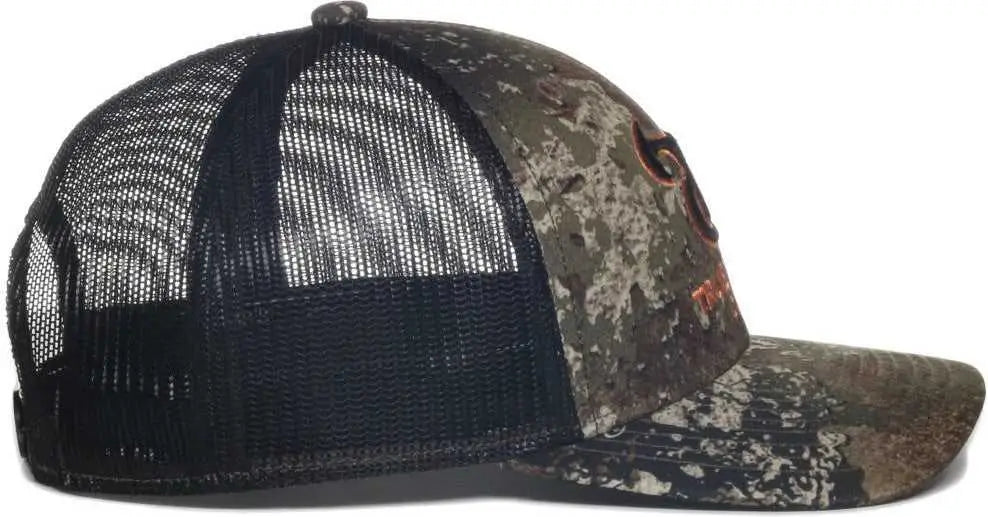 OC Sports TRU04A Canvas Camo Mesh Back Cap - Truetimber Strata Black - Truetimber Black / OSFM
