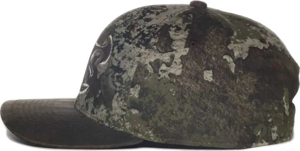 OC Sports TRU05A Canvas Camo Solid Back Cap - Truetimber Strata Dark Brown - Truetimber Brown / OSFM