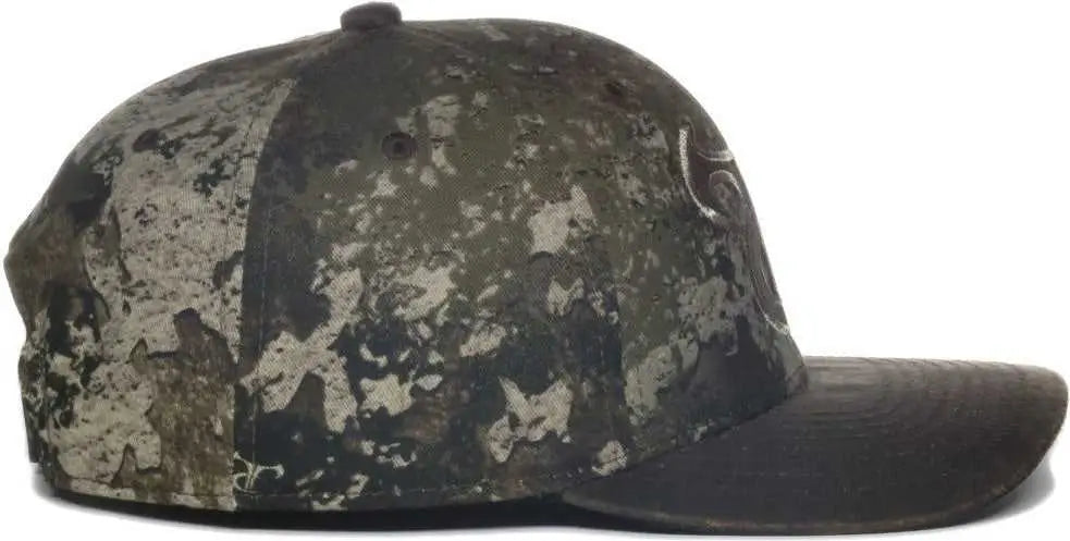 OC Sports TRU05A Canvas Camo Solid Back Cap - Truetimber Strata Dark Brown - Truetimber Brown / OSFM