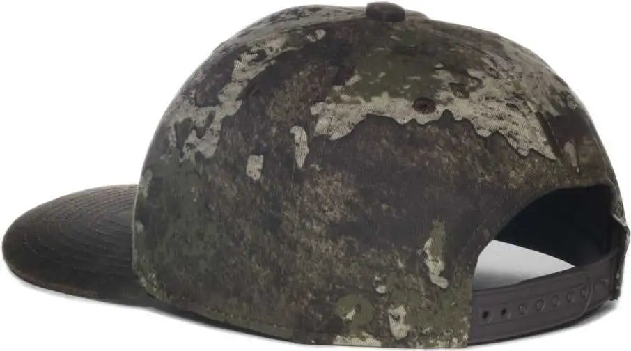 OC Sports TRU05A Canvas Camo Solid Back Cap - Truetimber Strata Dark Brown - Truetimber Brown / OSFM