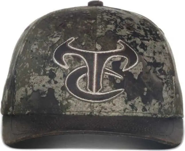 OC Sports TRU05A Canvas Camo Solid Back Cap - Truetimber Strata Dark Brown - Truetimber Brown / OSFM