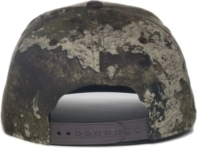 OC Sports TRU05A Canvas Camo Solid Back Cap - Truetimber Strata Dark Brown - Truetimber Brown / OSFM
