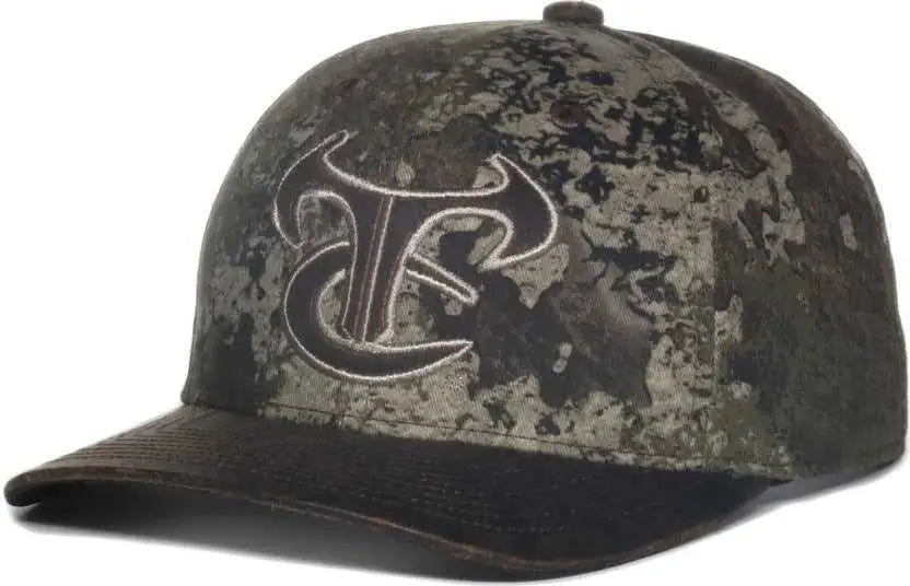 OC Sports TRU05A Canvas Camo Solid Back Cap - Truetimber Strata Dark Brown - Truetimber Brown / OSFM