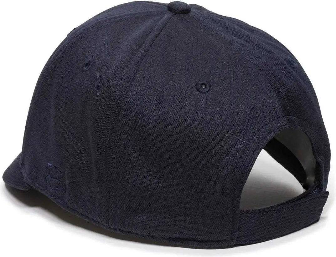 OC Sports UC-550SB Umpires Adjustable Short-Bill Plate Cap - Dark Navy - Navy / 6 7/8’’ - 7 1/2’’