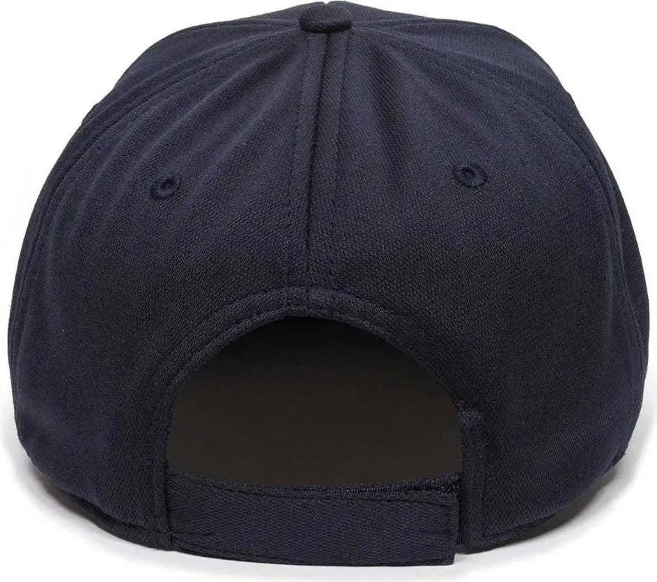 OC Sports UC-550SB Umpires Adjustable Short-Bill Plate Cap - Dark Navy - Navy / 6 7/8’’ - 7 1/2’’