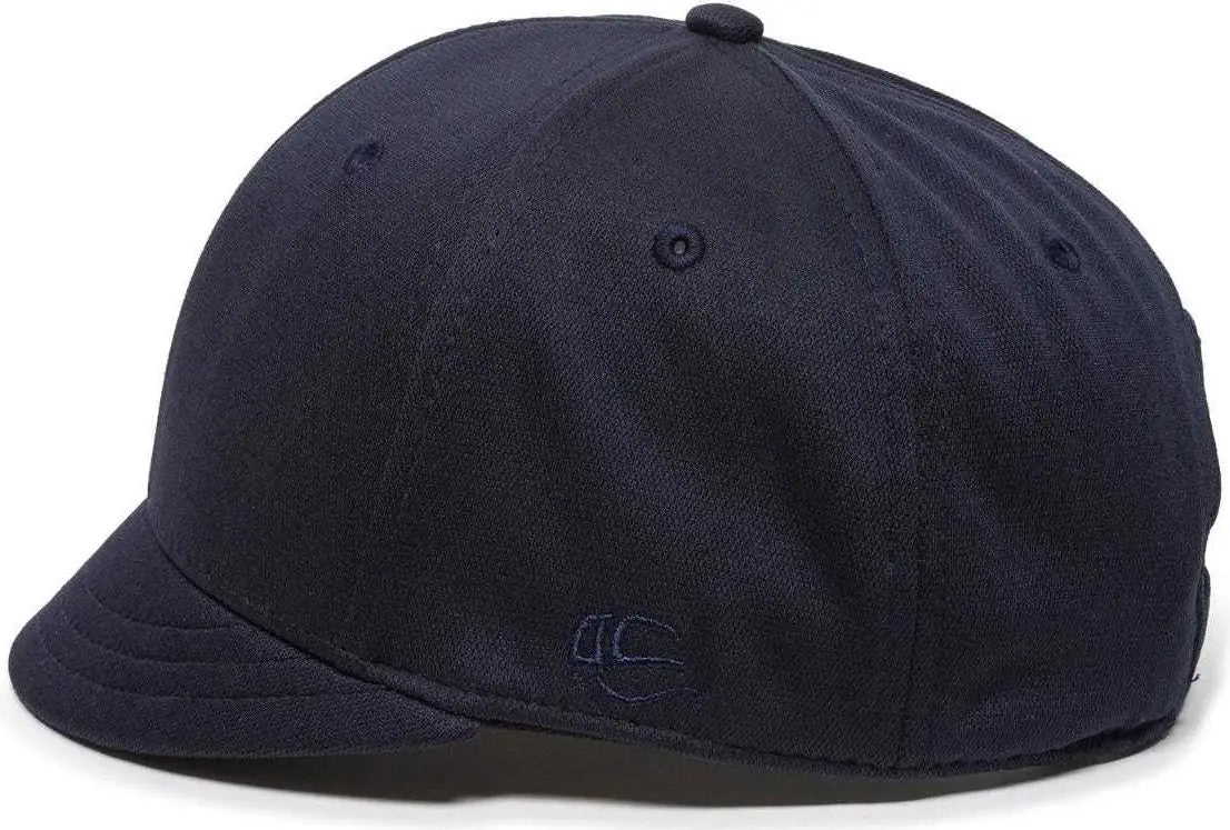 OC Sports UC-550SB Umpires Adjustable Short-Bill Plate Cap - Dark Navy - Navy / 6 7/8’’ - 7 1/2’’