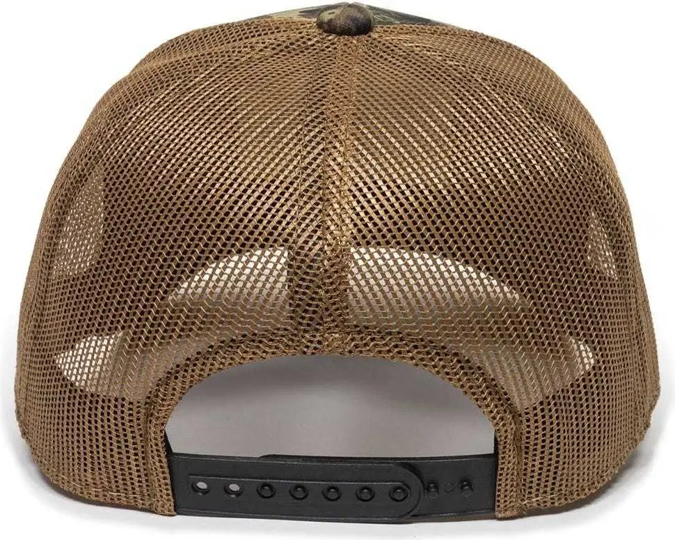 OC Sports USA-170 Polyester Camo Mesh Back Cap - Veil Camo Whitetail Brown - Veil Brown / 6 7/8’’ - 7 1/2’’