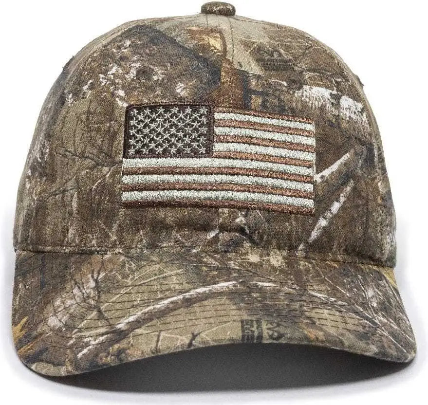 OC Sports USA-200 Adjustable Cap - Realtree Edge - Realtree Edge / 6 7/8’’ - 7 1/2’’