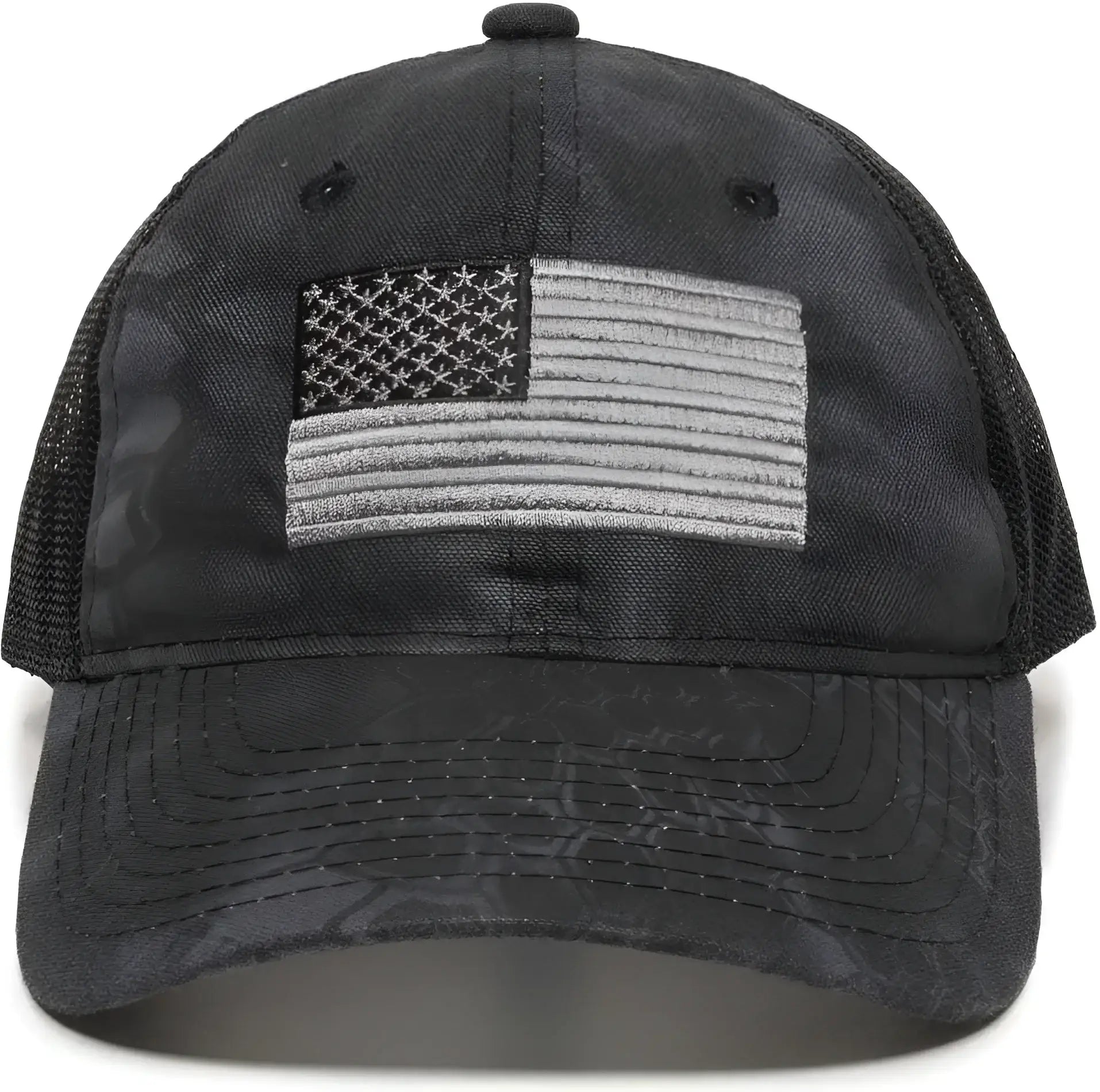 OC Sports USA-200M Adjustable Mesh Back Cap - Kryptek Typhon Black - Kryptek Black / 6 7/8’’ - 7 1/2’’