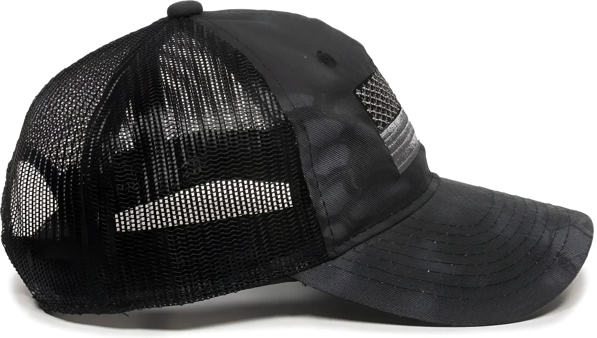 OC Sports USA-200M Adjustable Mesh Back Cap - Kryptek Typhon Black - Kryptek Black / 6 7/8’’ - 7 1/2’’