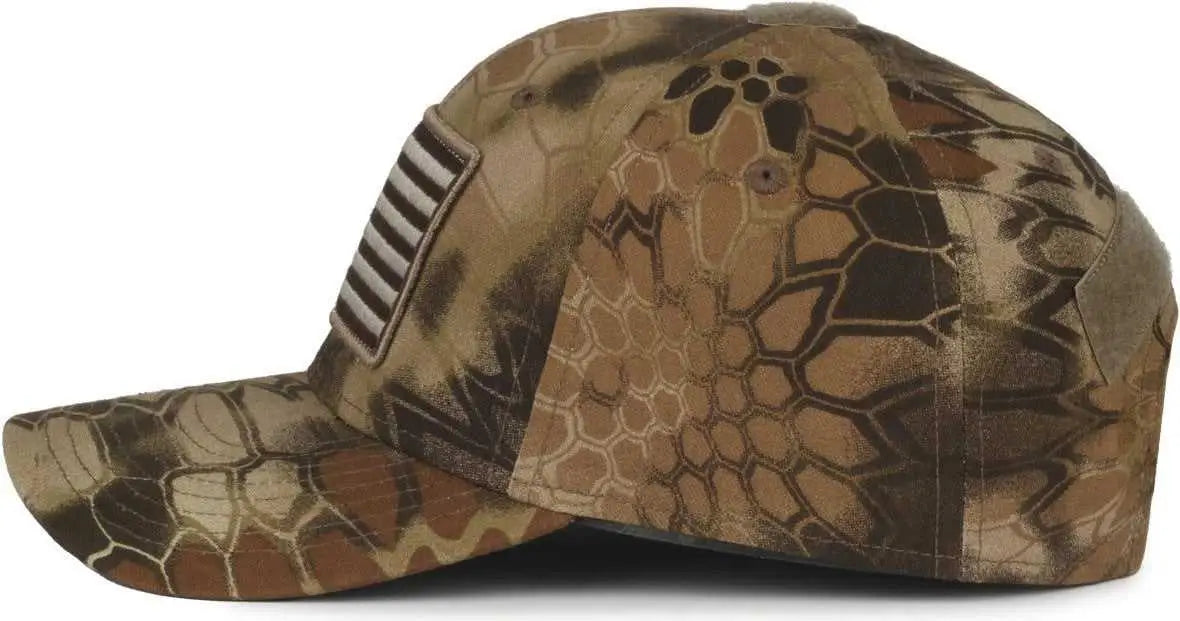 OC Sports USA-200V Adjustable No Button Cap - Kryptek Highlander - Kryptek / 6 7/8’’ - 7 1/2’’