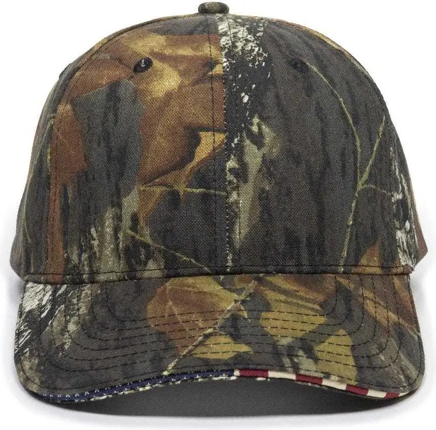 OC Sports USA-350 Adjustable Cap - Mossy Oak Break-Up - Mossy Oak Break-Up / 6 7/8’’ - 7 1/2’’