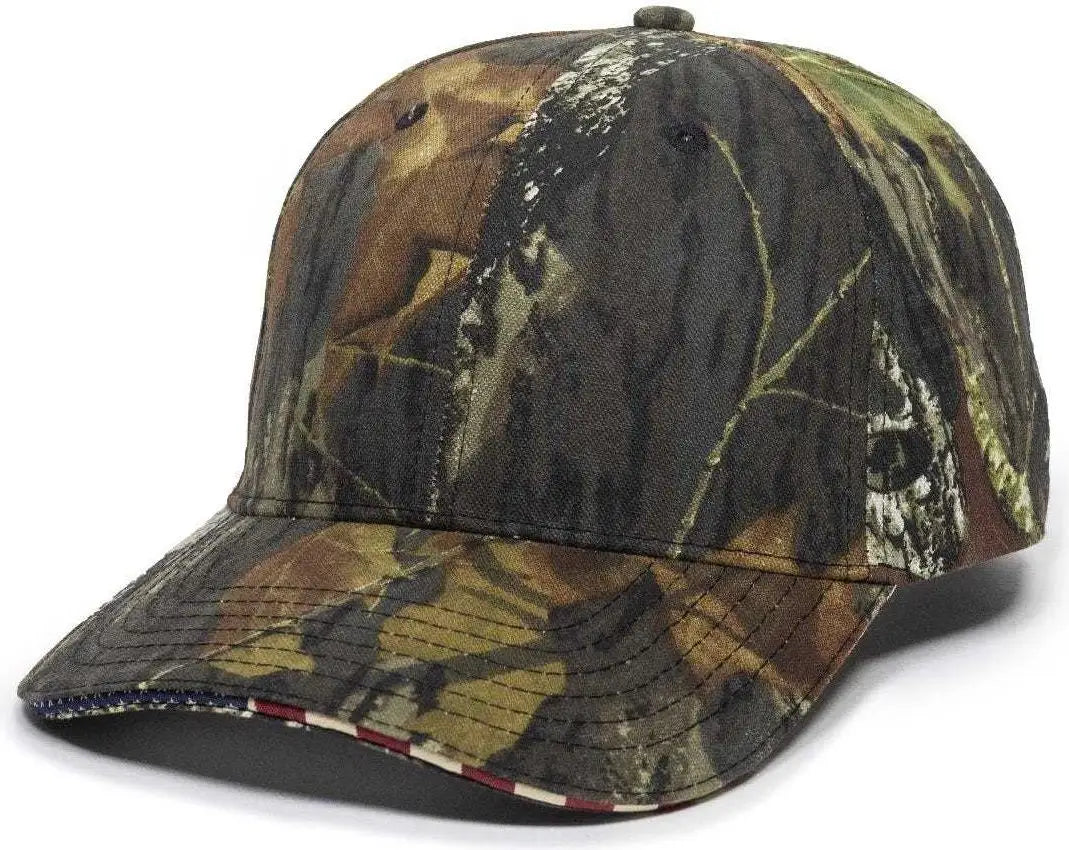 OC Sports USA-350 Adjustable Cap - Mossy Oak Break-Up - Mossy Oak Break-Up / 6 7/8’’ - 7 1/2’’