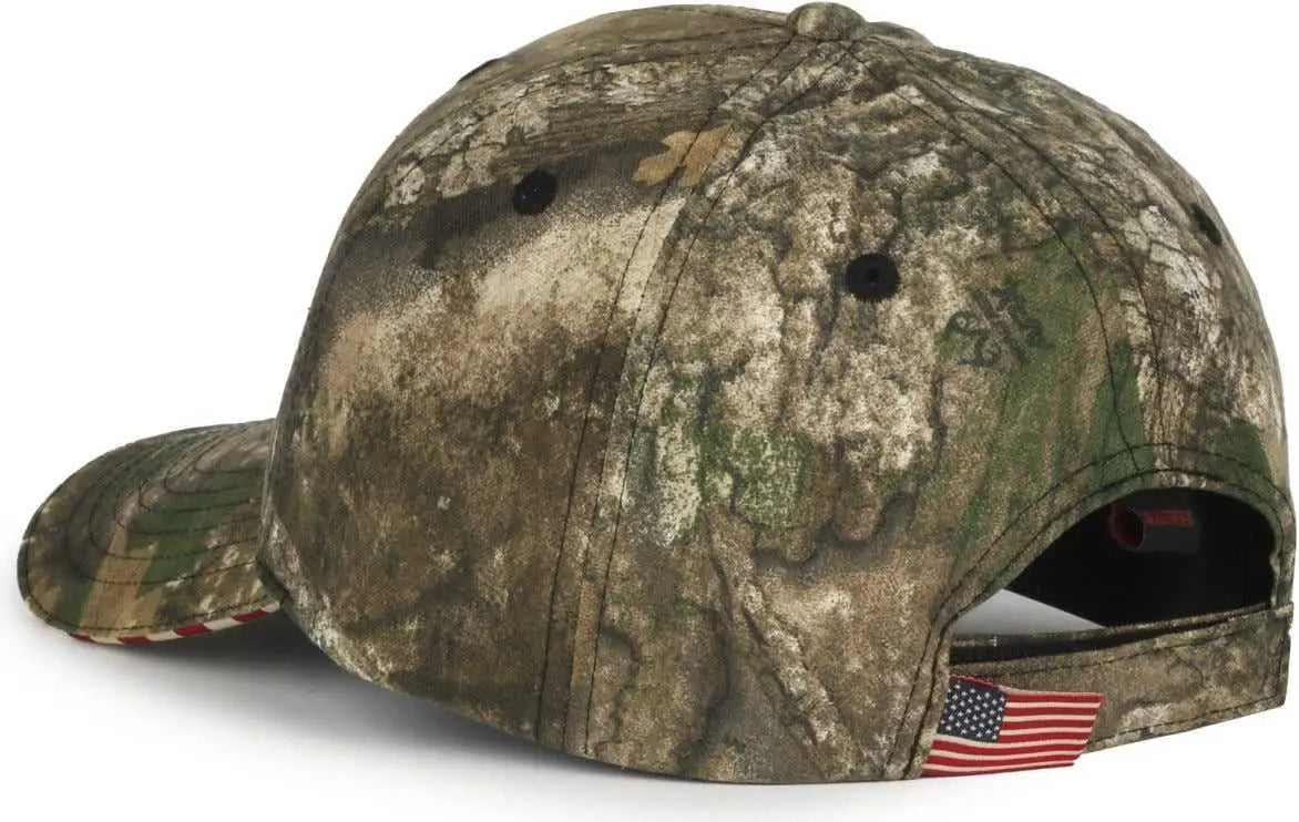 OC Sports USA-350 Adjustable Cap - Realtree APX - Realtree Khaki / OSFM