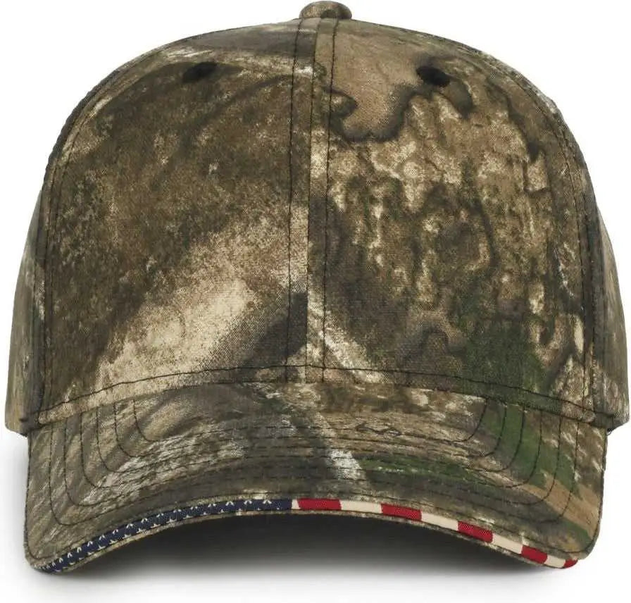 OC Sports USA-350 Adjustable Cap - Realtree APX - Realtree Khaki / OSFM
