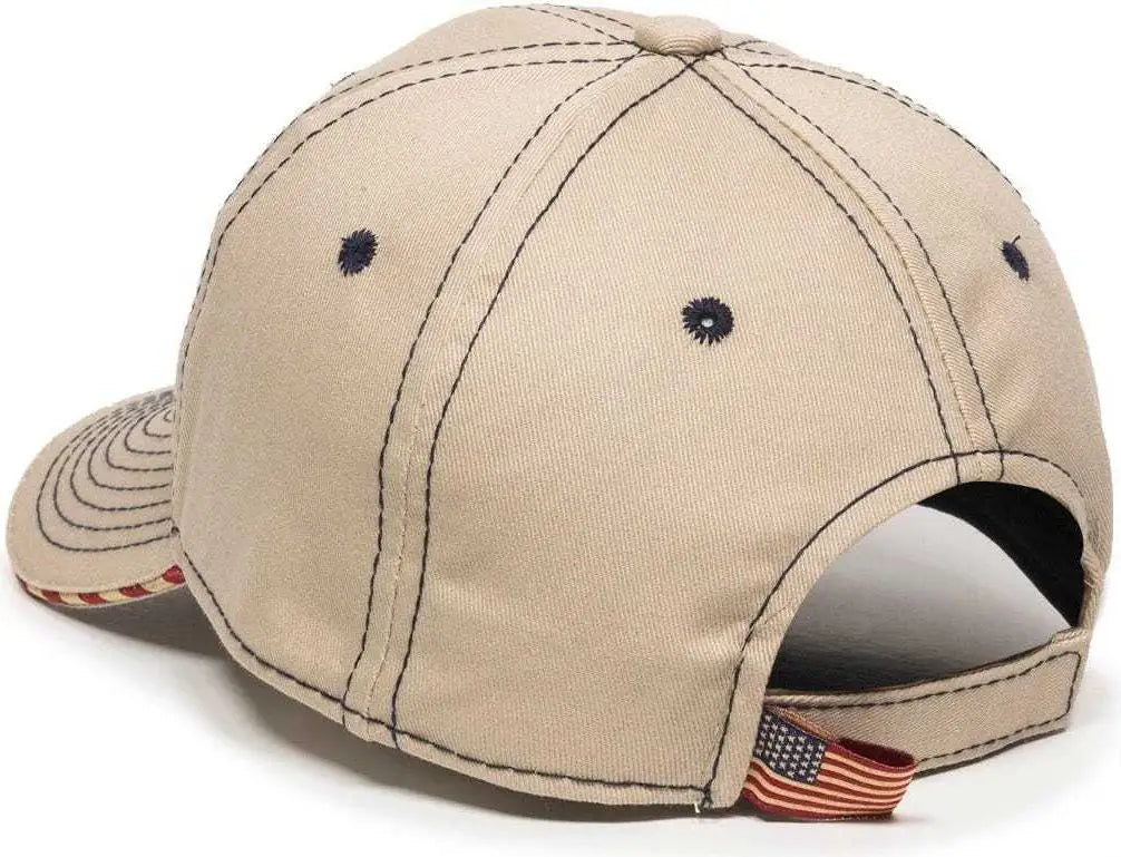 OC Sports USA-800 Adjustable Cap - Khaki - Khaki / 6 7/8’’ - 7 1/2’’
