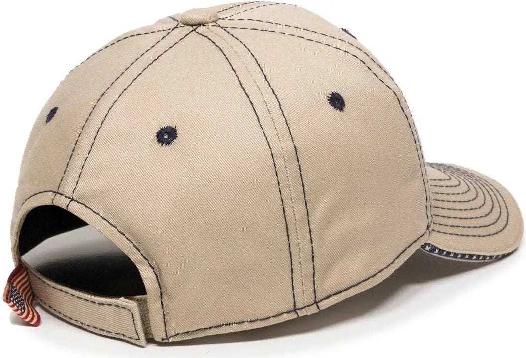 OC Sports USA-800 Adjustable Cap - Khaki - Khaki / 6 7/8’’ - 7 1/2’’