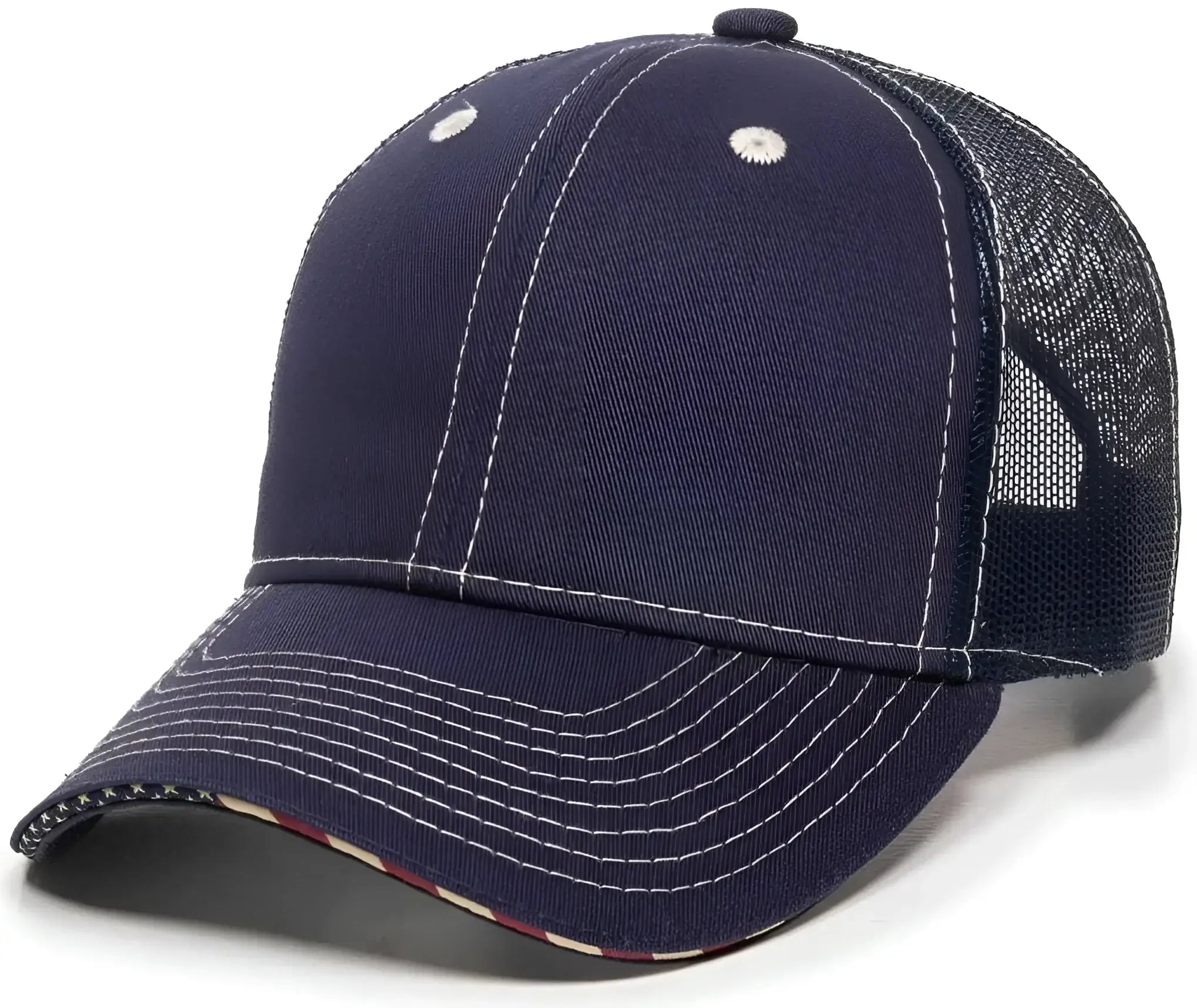 OC Sports USA-800M Adjustable Mesh Back Cap - Navy - Navy / 6 7/8’’ - 7 1/2’’