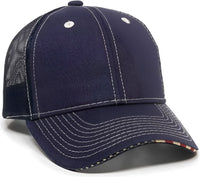 OC Sports USA-800M Adjustable Mesh Back Cap - Navy - Navy / 6 7/8’’ - 7 1/2’’