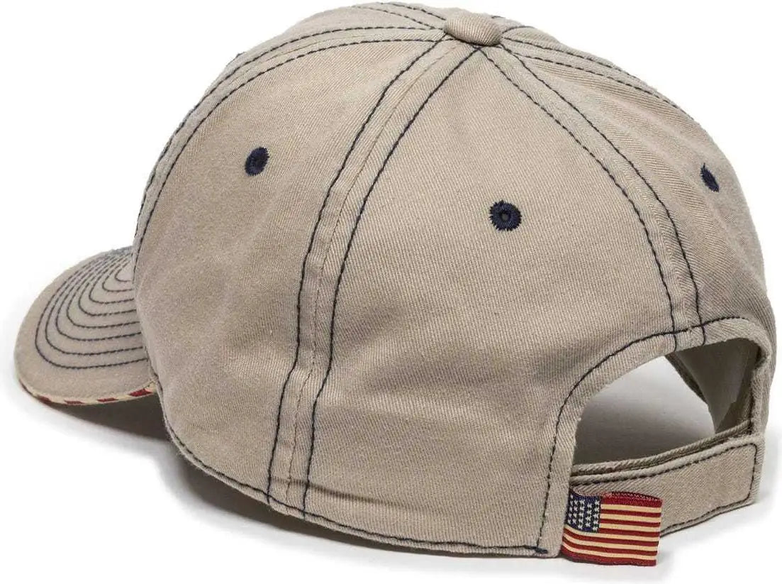 OC Sports USA-850 Adjustable Cap - Khaki - Khaki / 6 7/8’’ - 7 1/2’’