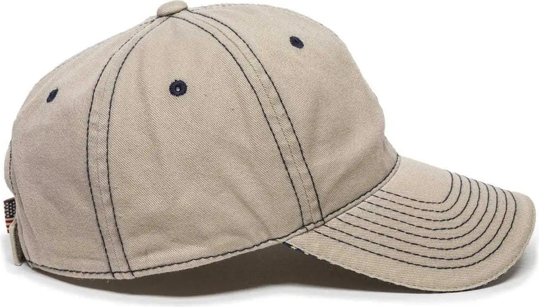 OC Sports USA-850 Adjustable Cap - Khaki - Khaki / 6 7/8’’ - 7 1/2’’