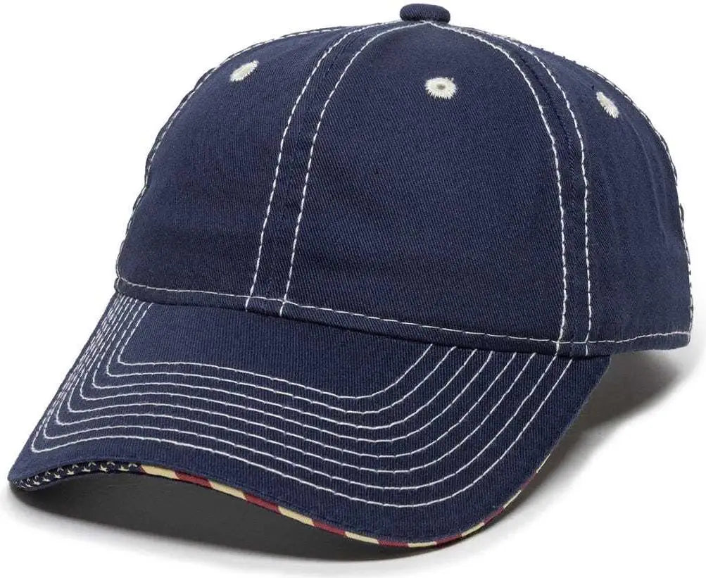 OC Sports USA-850 Adjustable Cap - Navy - Navy / 6 7/8’’ - 7 1/2’’