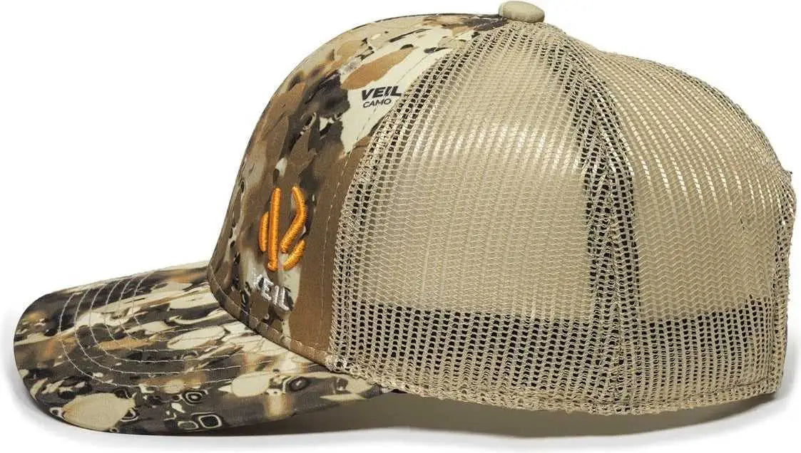OC Sports VEIL-001 VEIL Camo Mesh Back Cap - Veil Camo Avayde Natural - Veil Camo Avayde Natural / OSFM