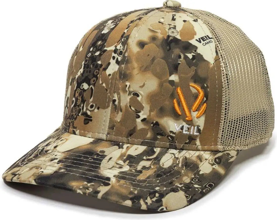 OC Sports VEIL-001 VEIL Camo Mesh Back Cap - Veil Camo Avayde Natural - Veil Camo Avayde Natural / OSFM
