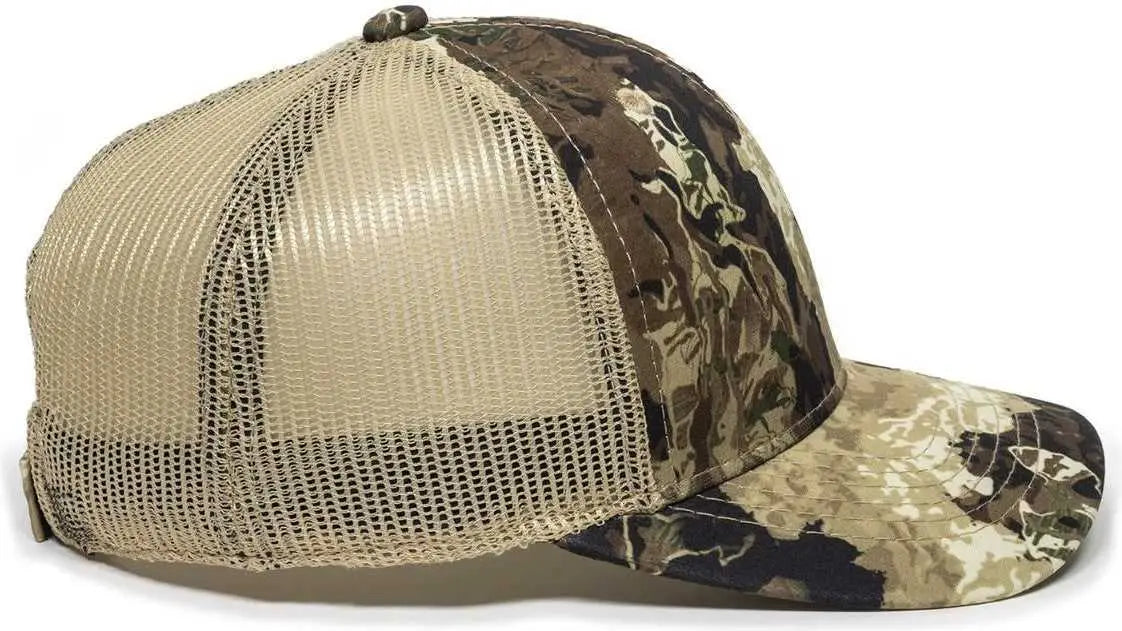 OC Sports VEIL-001 VEIL Camo Mesh Back Cap - Veil Camo Whitetail Natural - Veil Ivory / 6 7/8’’ - 7 1/2’’