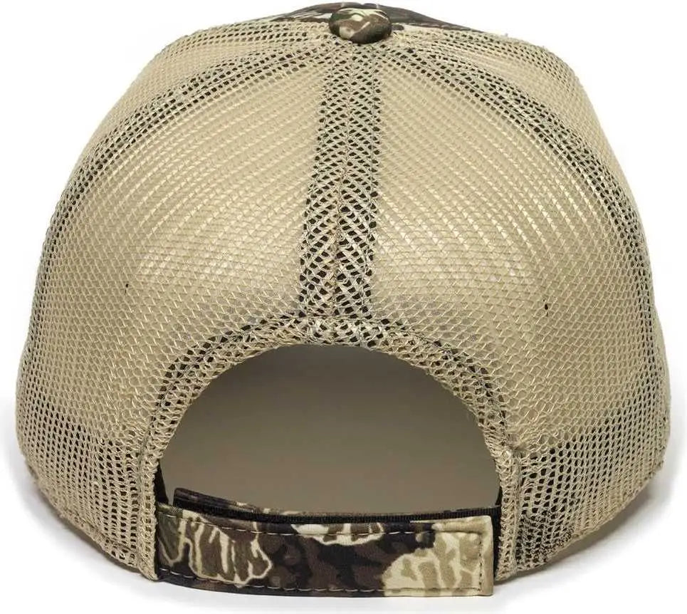 OC Sports VEIL-001 VEIL Camo Mesh Back Cap - Veil Camo Whitetail Natural - Veil Ivory / 6 7/8’’ - 7 1/2’’