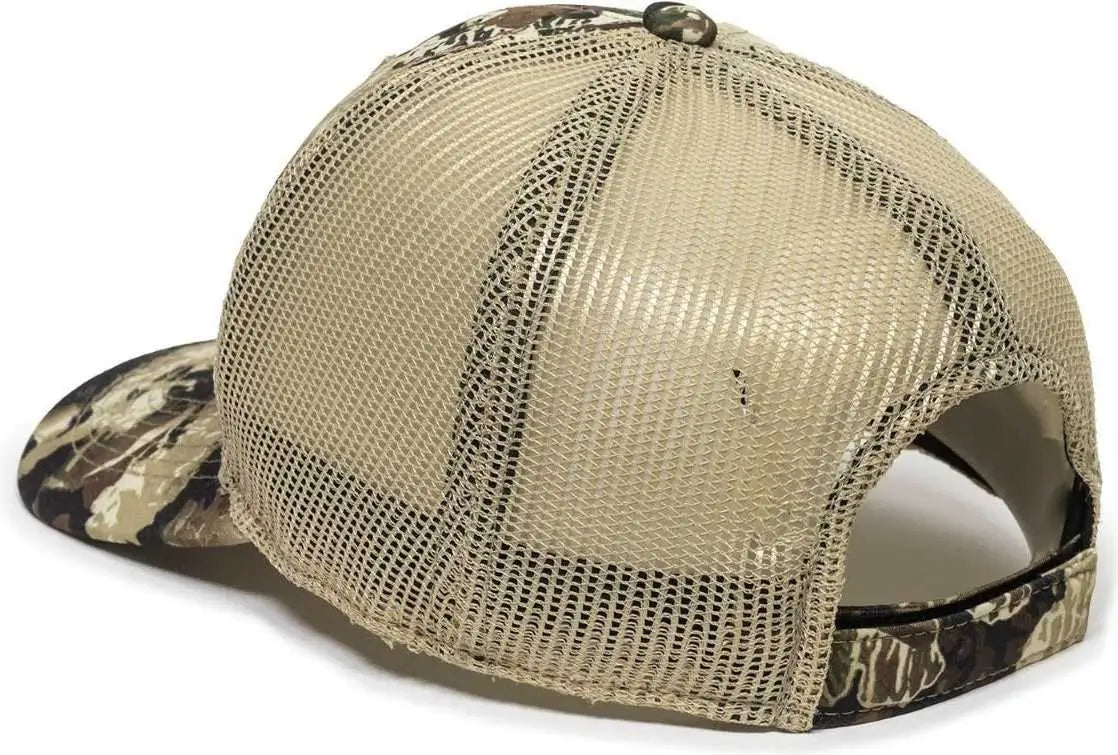 OC Sports VEIL-001 VEIL Camo Mesh Back Cap - Veil Camo Whitetail Natural - Veil Ivory / 6 7/8’’ - 7 1/2’’